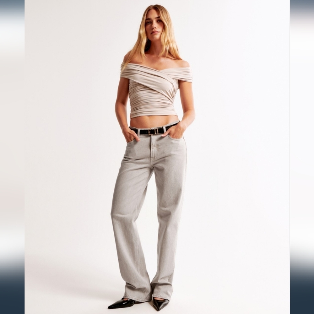 Abercrombie & Fitch Low Rise Baggy Jean | Chai | Size 10 Long